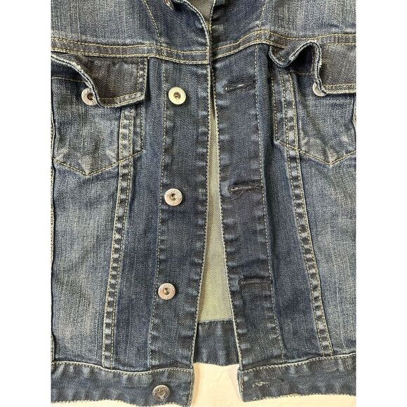 Superdry Women’s Japan Spirit Cropped Denim Jacket, size Medium - Picture 2 of 11